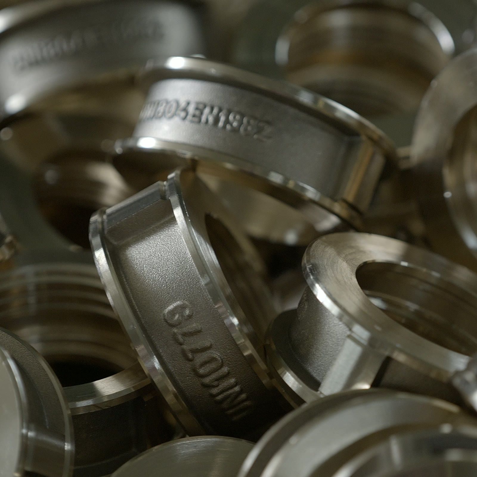 Detailansicht von Metallfittings aus Valduggia