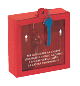 Cassetta porta chiavi in lamiera con lastra Integra