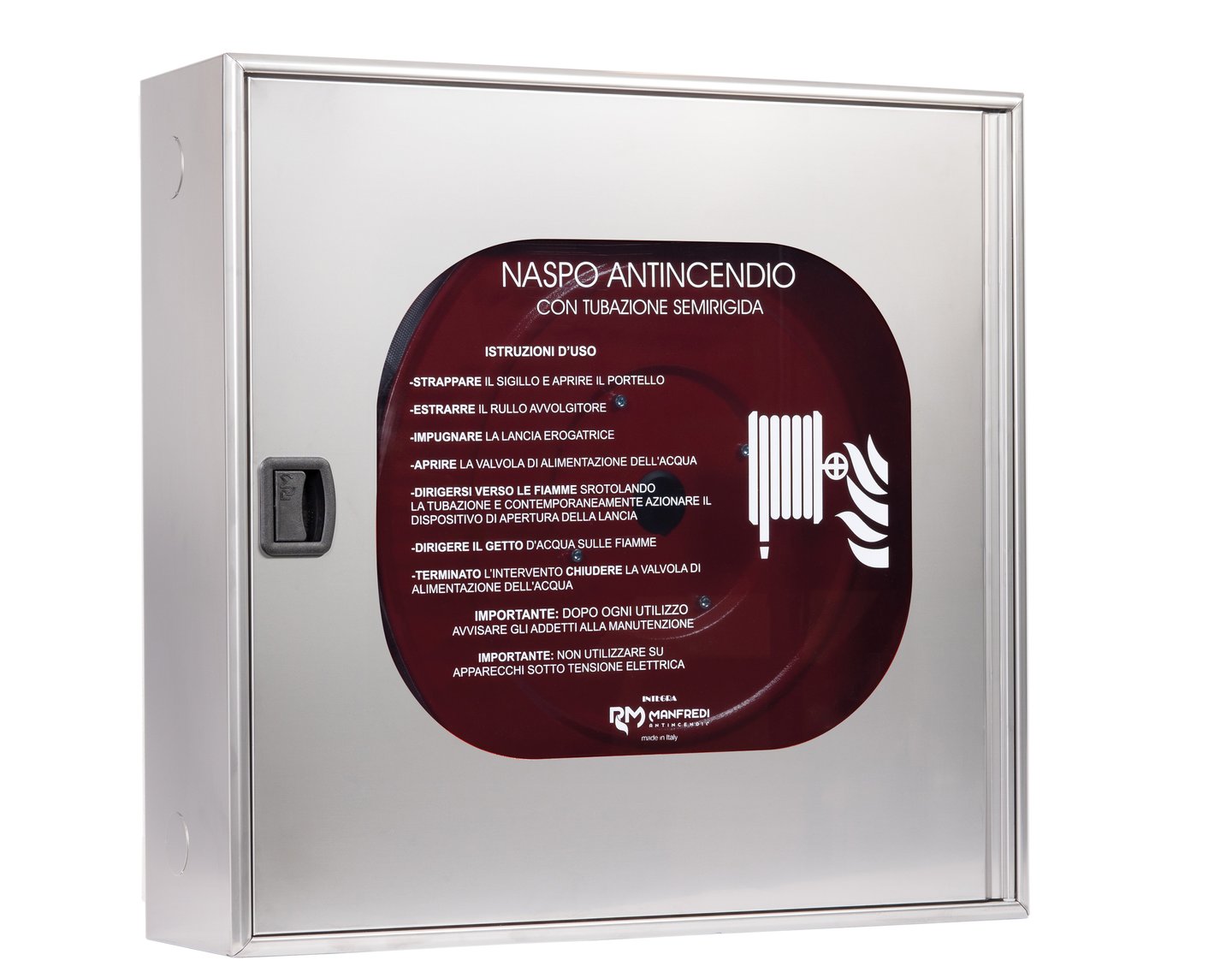 Naspo a parete Airone Evo DN25 con lastra