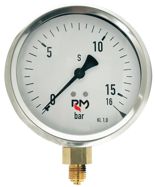 Manometro Aria/Acqua Radiale Ø63