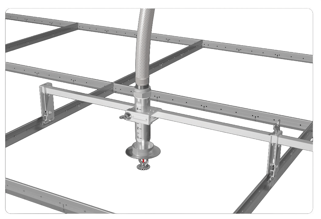 Soporte VICFLEX de una pieza para techos suspendidos