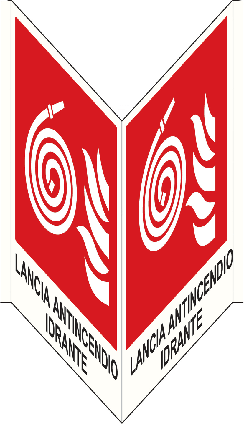 Doppelseitiges Brandschutzschild
