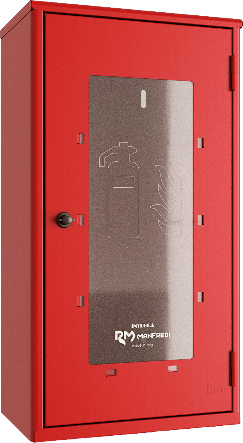 Airone-Feuerlöscherschrank mit Sichtfenster