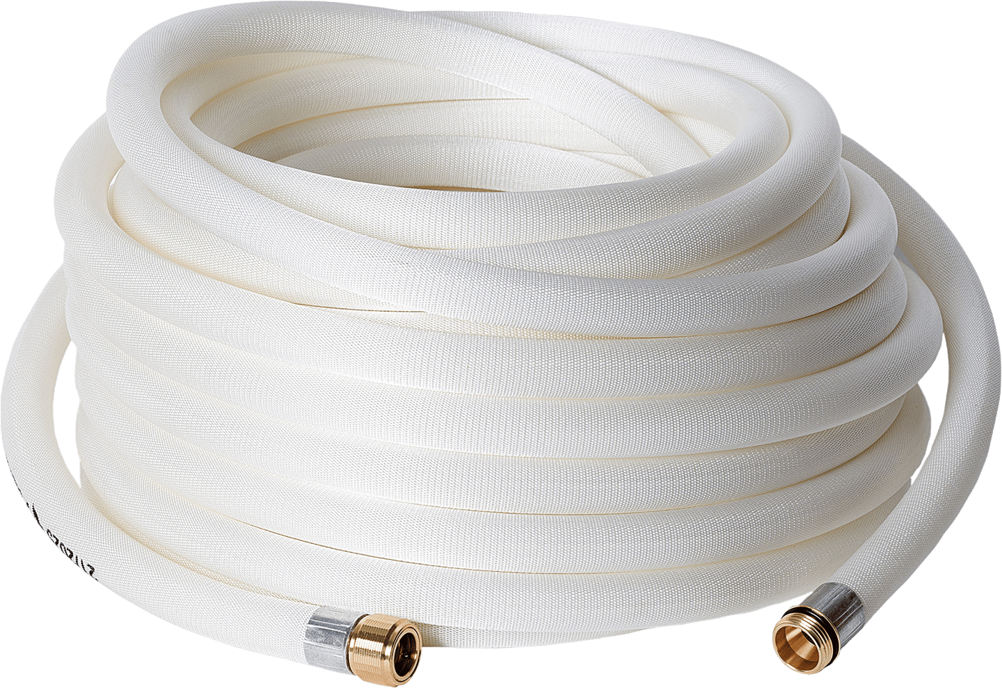 Tuyau semi-rigide blanc avec raccords pour dévidoir DN25