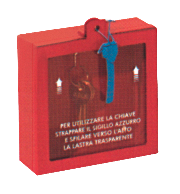 Cassetta porta chiavi in lamiera con lastra Integra
