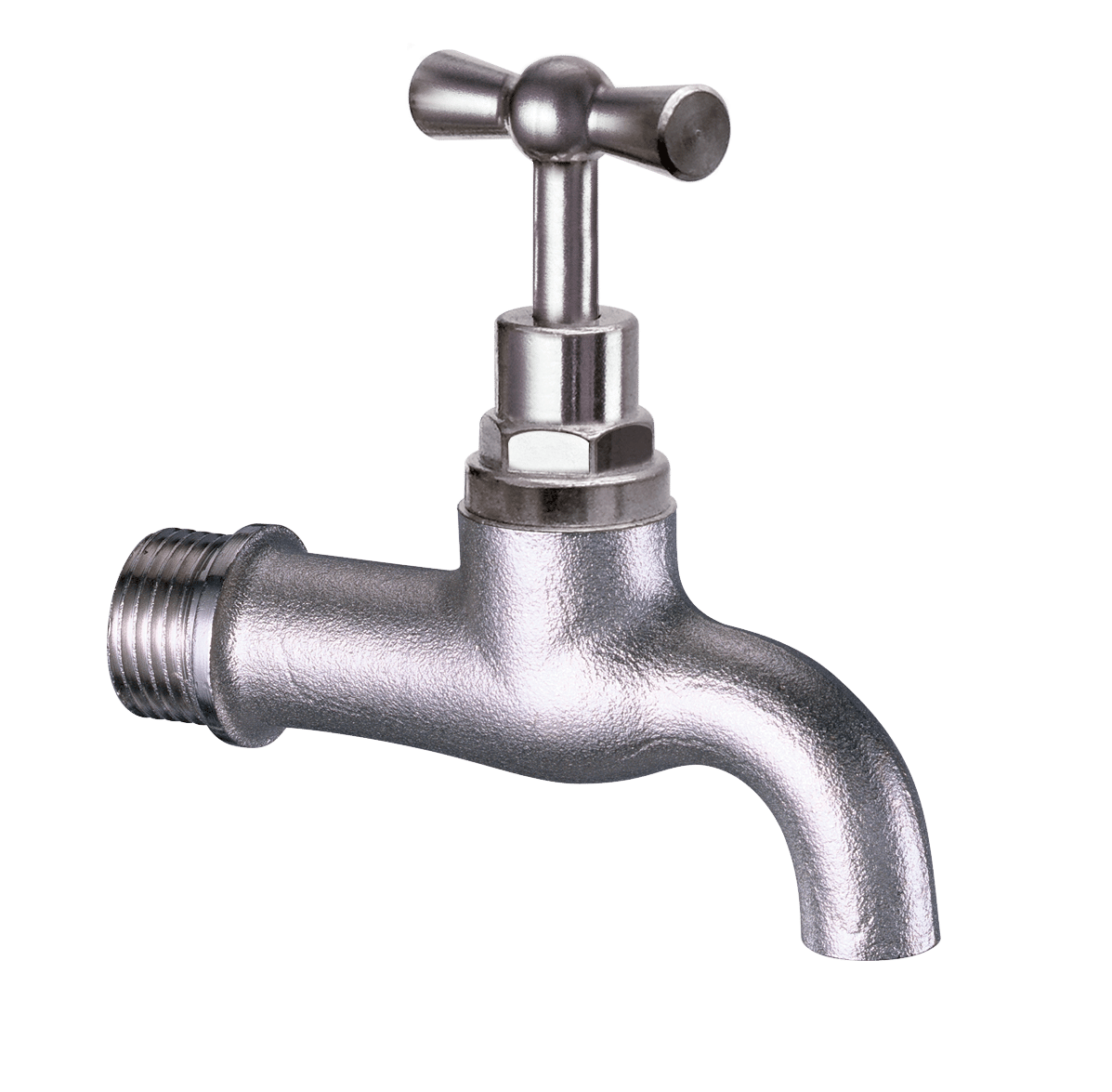 Rubinetto Collo Erogazione Sabbiato Cromato