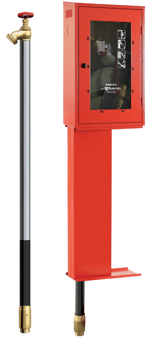 Cassetta speciale Airone Talpa DN45 per reti idranti a umido all’aperto con rubinetto a secco