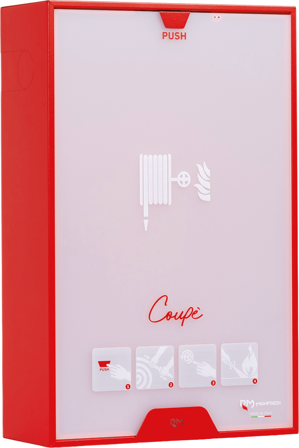 Coupé DN45-Wandhydrant für Innenbereiche mit Blende