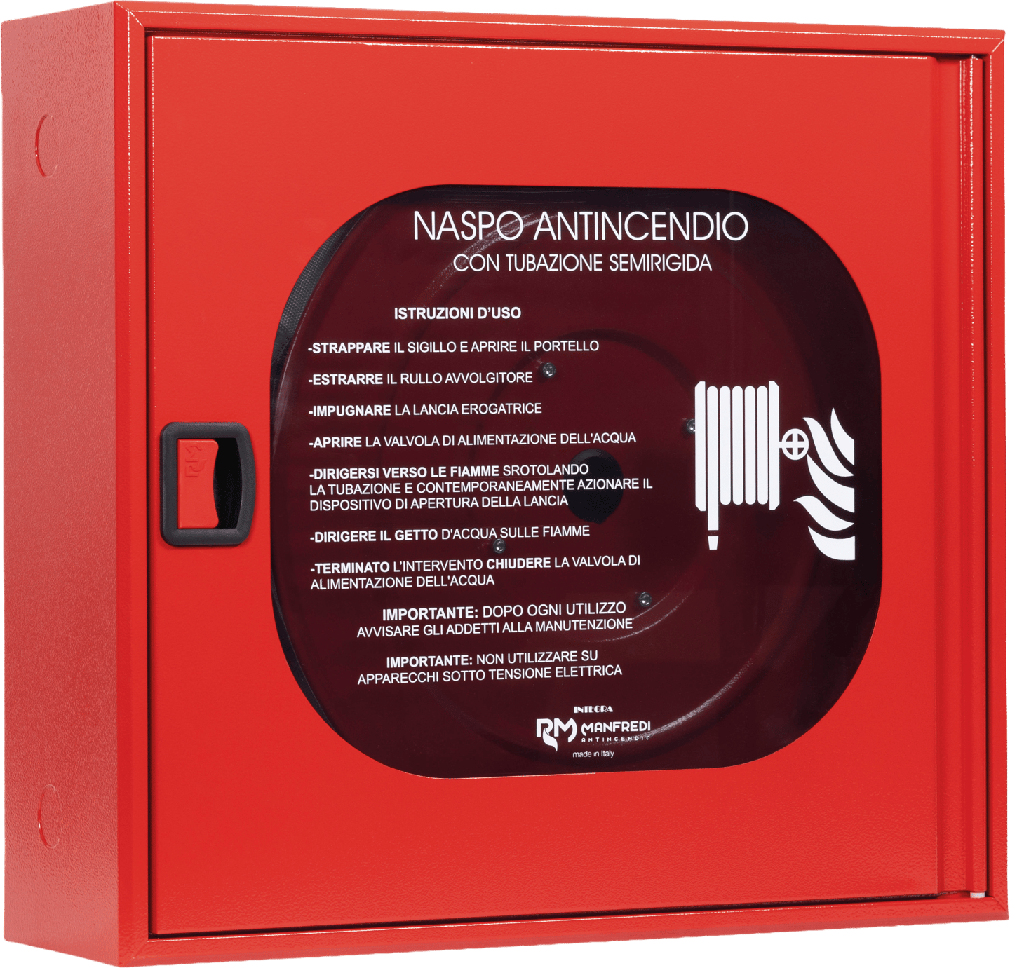 Wand-Schlauchhaspel Airone Evo DN25 mit Scheibe