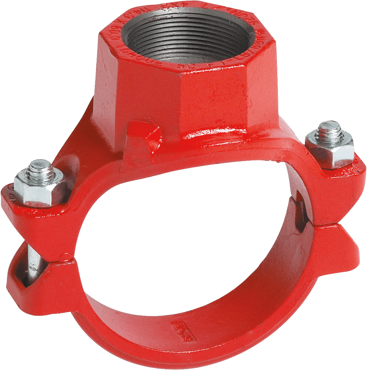 Mechanischer T-Abzweig Style 920 mit Gewinde, rot