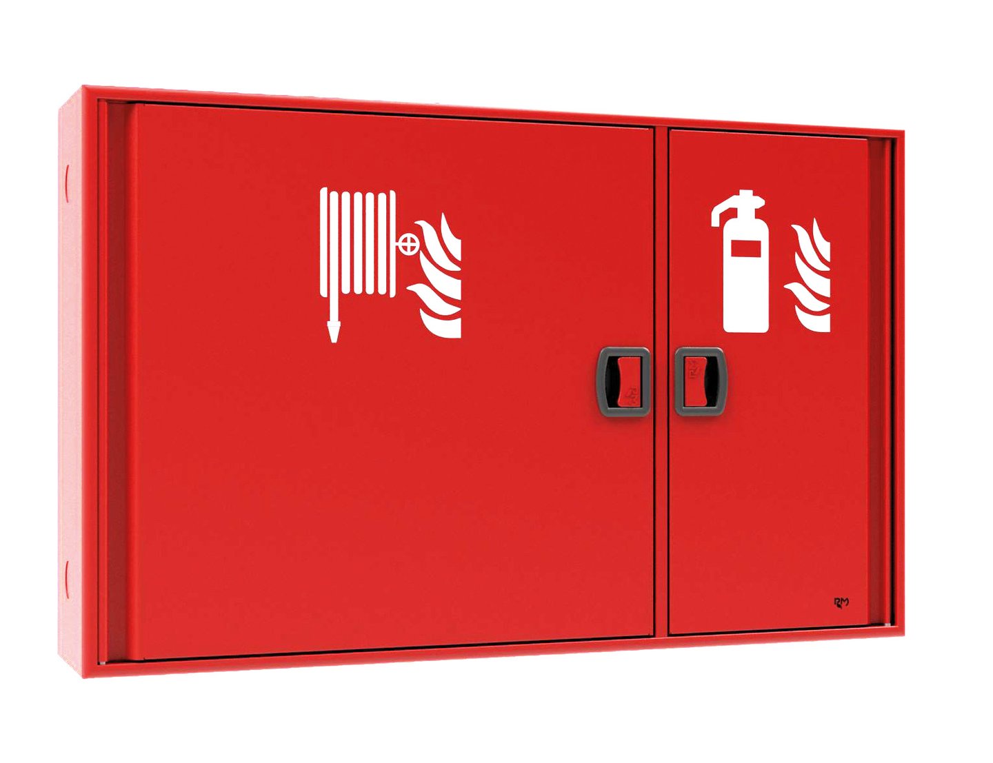 Naspo a parete Airone Evo Twin DN25 con vano porta estintore