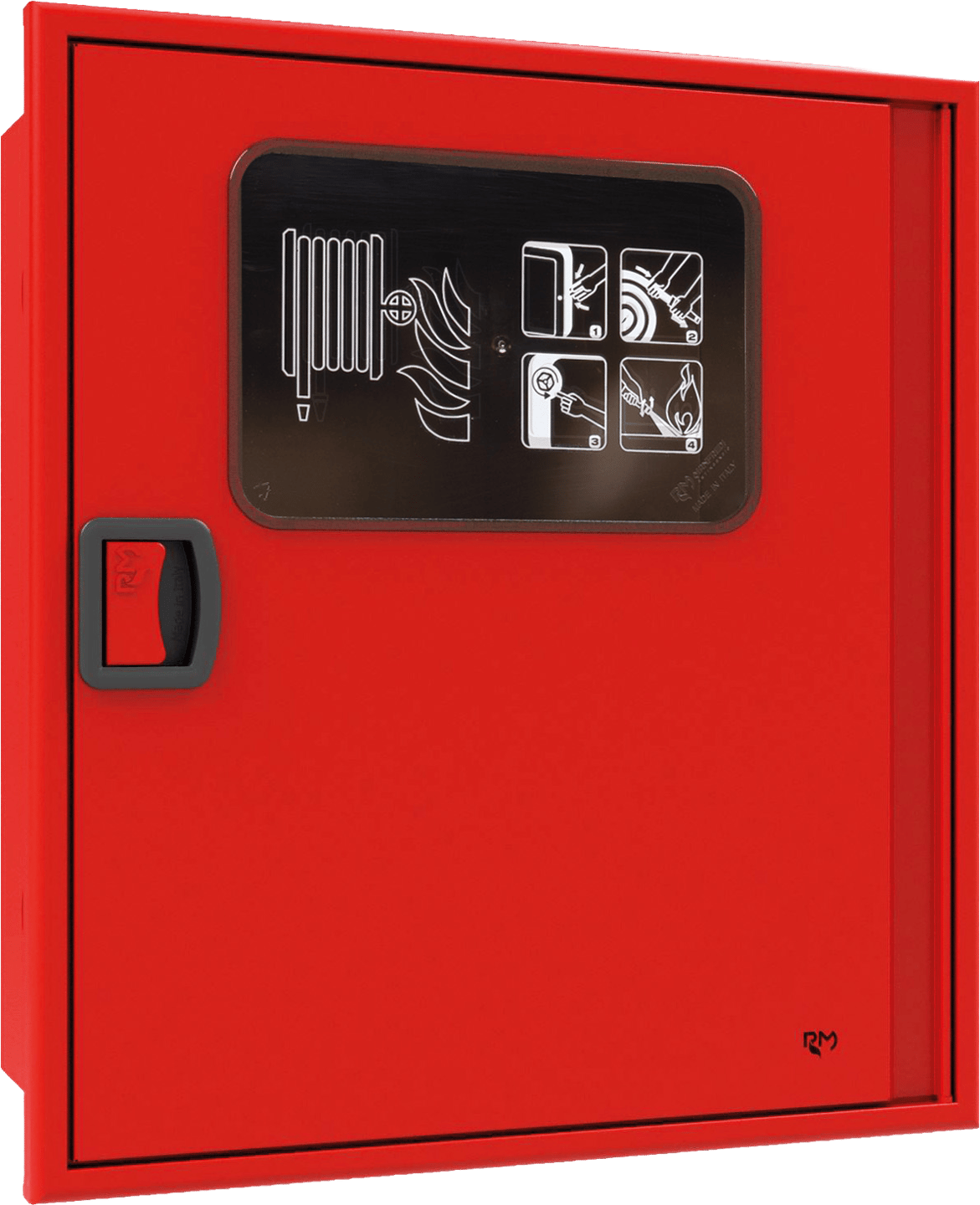 Hidrante mural empotrado Airone Evo XL DN45 con ventana de inspección