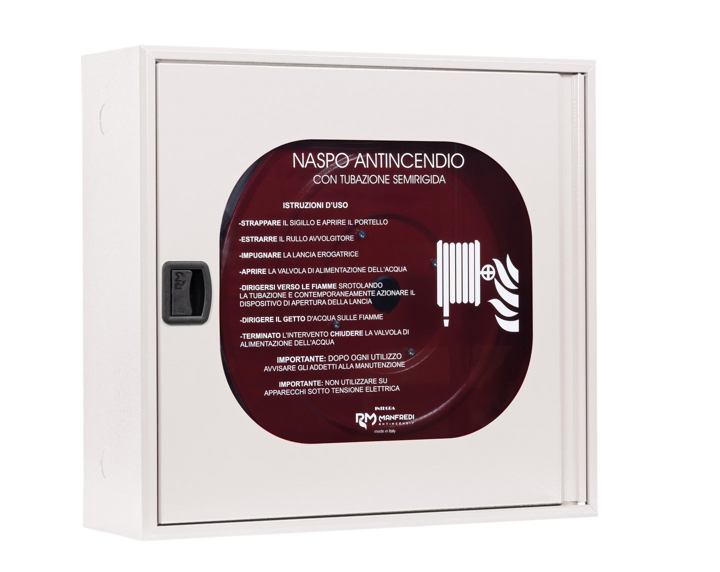 Naspo a parete Airone Evo DN25 con lastra