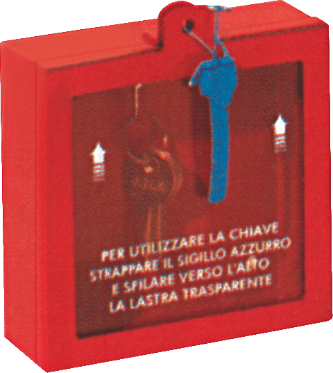 Armario metálico para llaves con panel rompible Integra