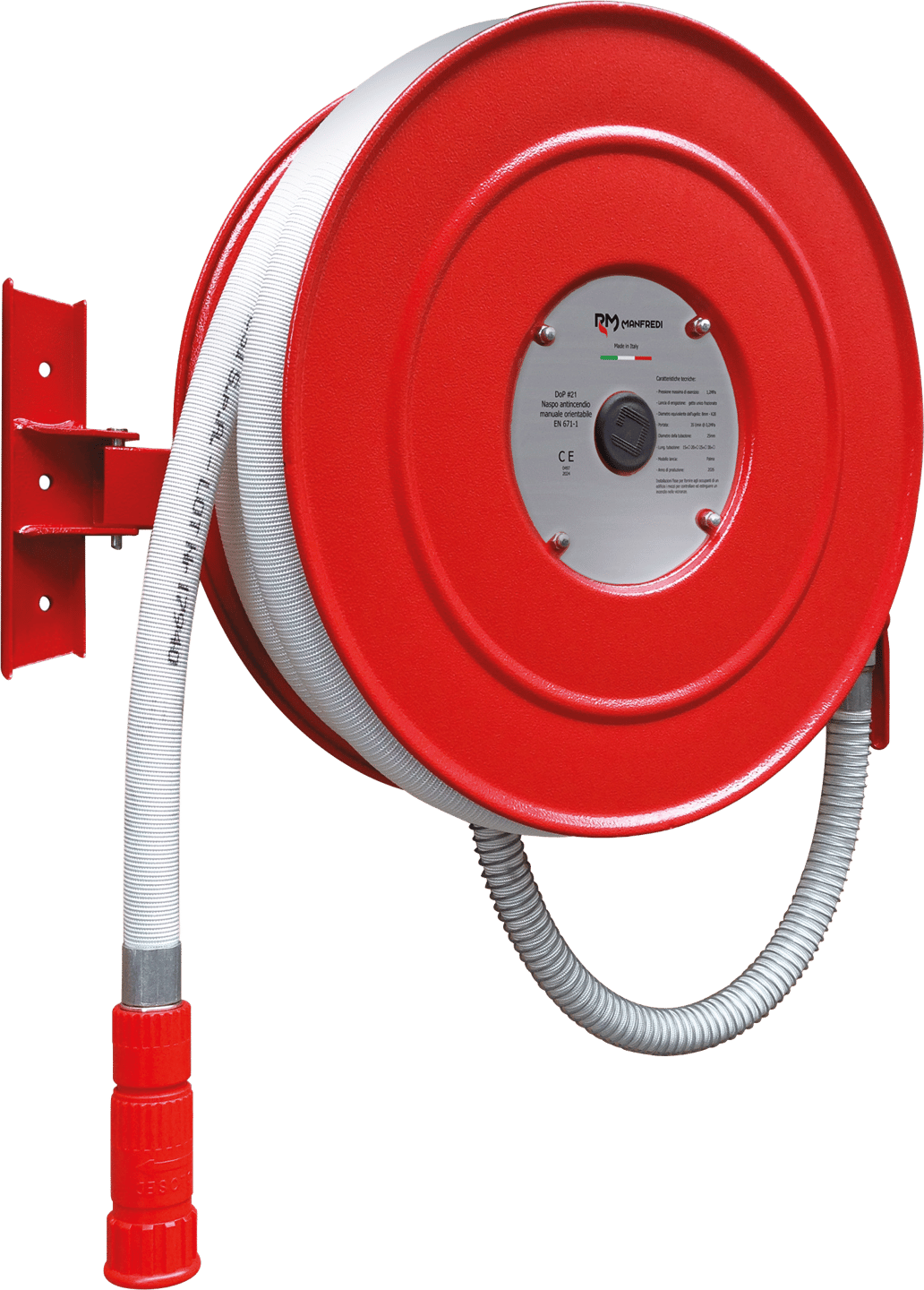 Schwenkbare Wand-Schlauchhaspel Airone DN25