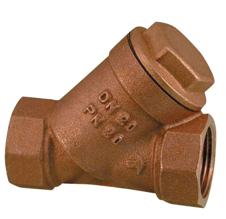 Valvola Inclinata in Bronzo con filtro Inox