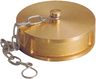 Tapón hembra de latón con cadena