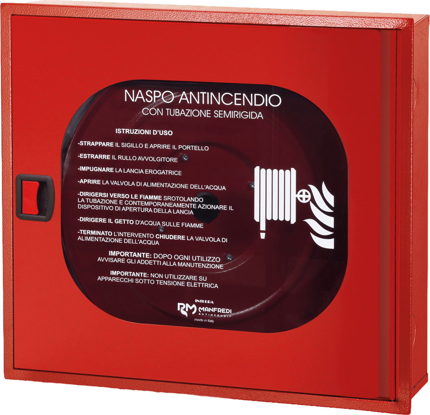 Unterputz-Schlauchhaspel Airone Evo DN25 mit Scheibe
