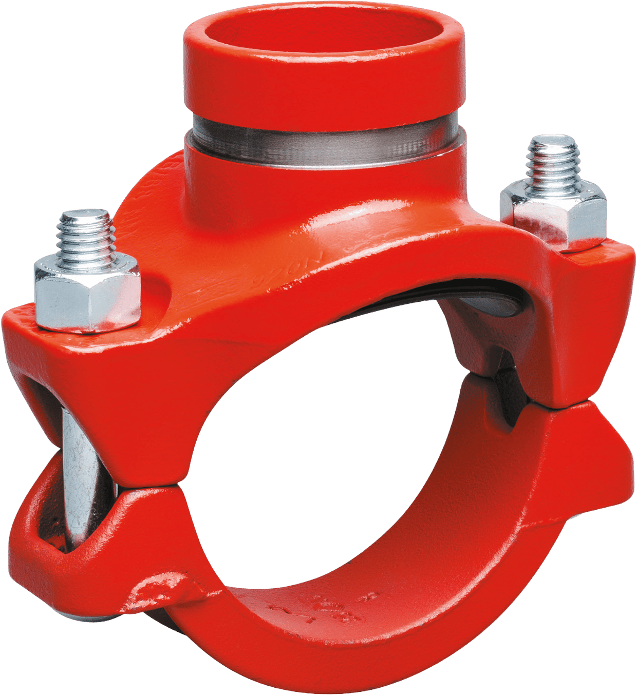Mechanischer T-Abzweig Style 920 mit Nut, rot
