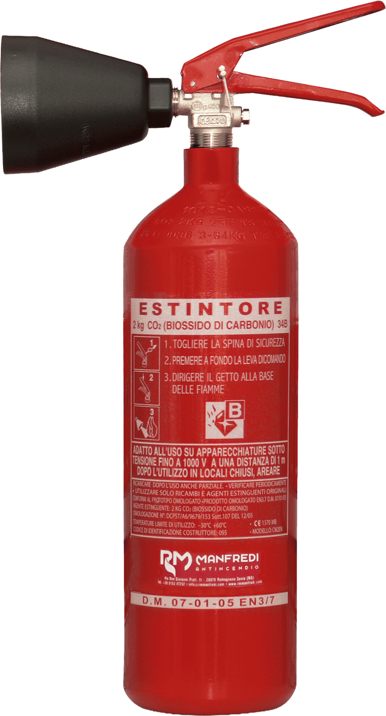 Extintores portátiles de CO₂