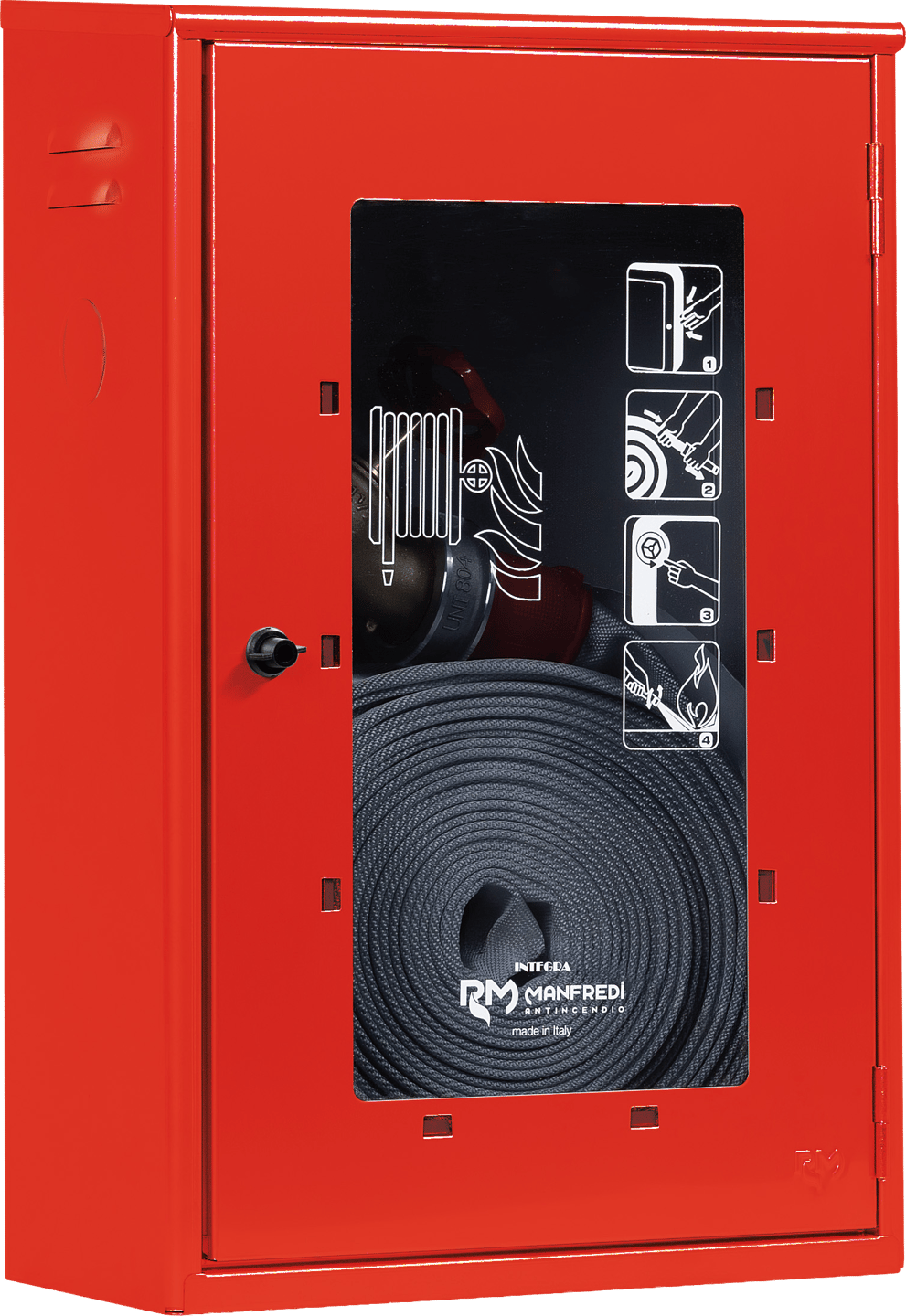 Wandhydrant Airone DN45 für Innen- und Außenbereich mit Scheibe 0497/CPR/134