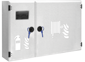 Naspo Linea Sesia a Parete Twin con Vano Porta Estintore DN25 Bianco