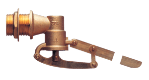 Galleggiante tipo pesante 5 coppiglie, asta ottone, sede INOX