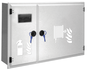 Naspo Linea Sesia da incasso Twin con Vano Porta Estintore DN25 Bianco