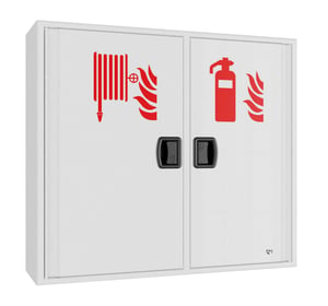 Idrante a muro Airone Evo Twin DN45 da interno/esterno con vano porta estintore 0497/CPR/134