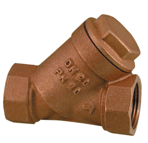 Valvola Inclinata in Bronzo con filtro Inox