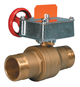 Valvola a sfera a volantino filettata / scanalata Serie 728 Firelock